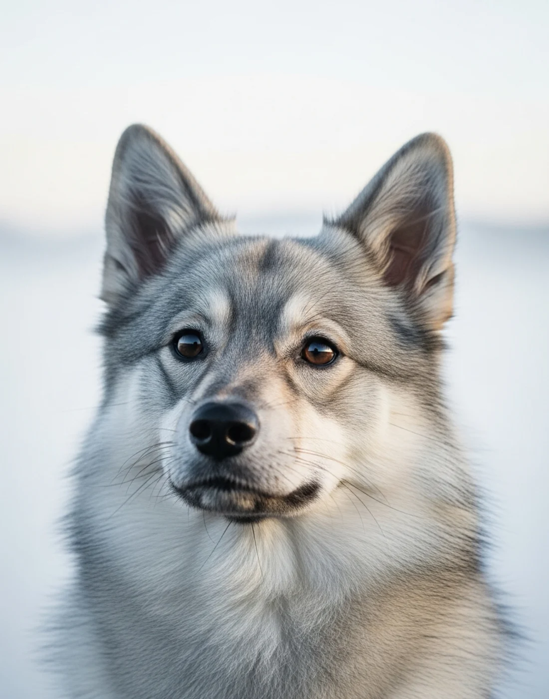 Un salon de maison de retraite en fin d’après-midi, lumière douce par une baie vitrée, un chien assis près d’un fauteuil et une main âgée posée sur son dos, cadrage serré à hauteur de sol.